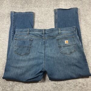 Carhartt Jeans Mens 44x32 Relaxed Fit Straight Leg Rugged Flex Denim Blue